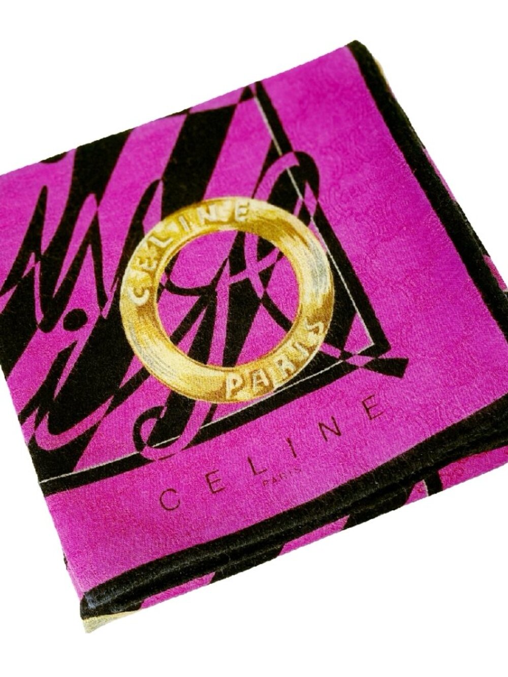 Vintage Celine Paris Cotton Scarf